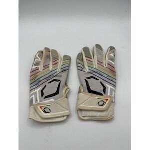 EvoShield Evo X-SRZ Mens Batting Gloves Adult Large White Rainbow